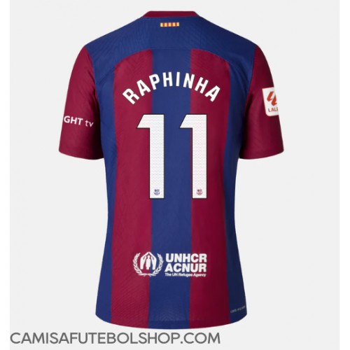 Camisa de time de futebol Barcelona Raphinha Belloli #11 Replicas 1º Equipamento Feminina 2023-24 Manga Curta